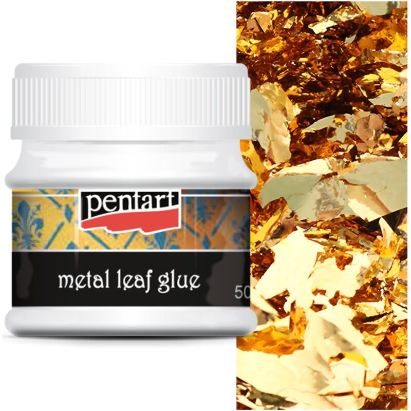 foto del prodotto colla per doratura pentart mixtion per doratura, decoupage di lamine d oro, 50ml