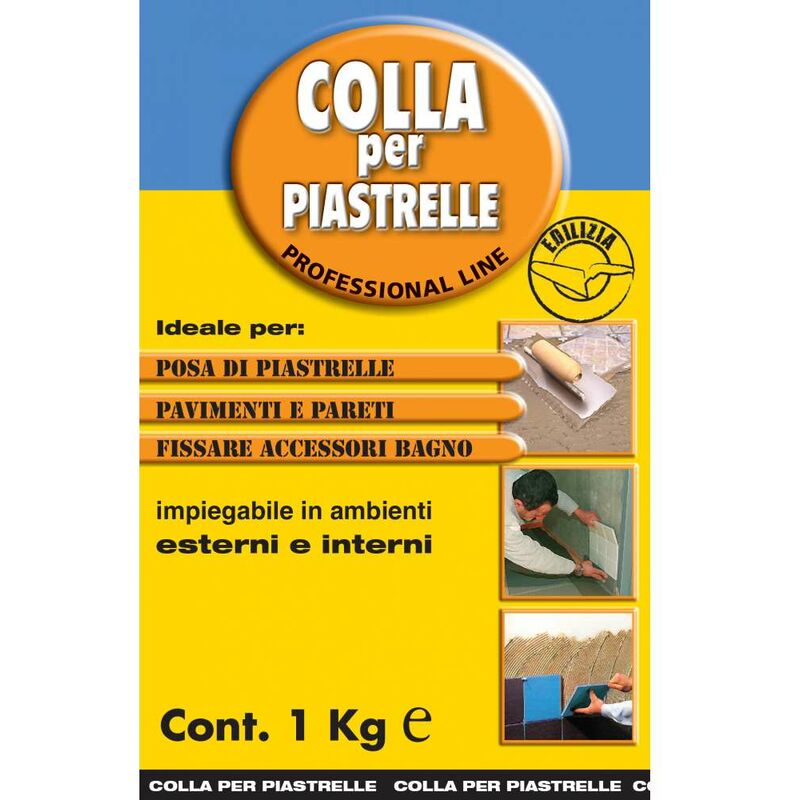 foto del prodotto colla per piastrelle 1 kg ideale interni esterni colorchimica