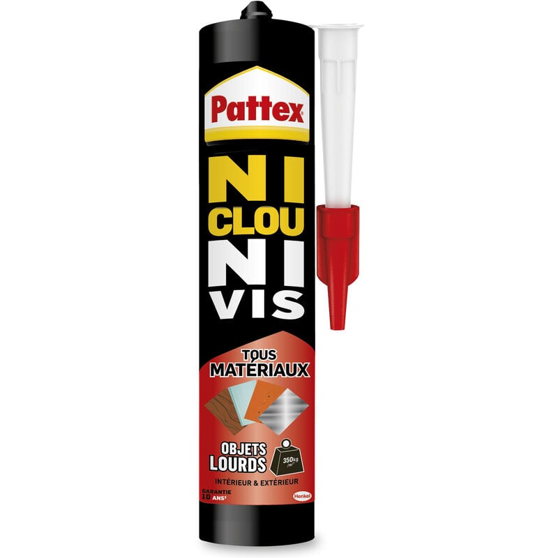 foto del prodotto colla senza chiodi o viti oggetti pesanti, 460g bianco pattex