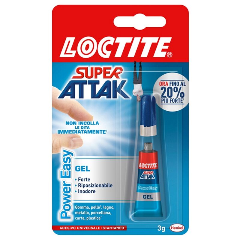 foto del prodotto colla super attak loctite power easy gel 3gr