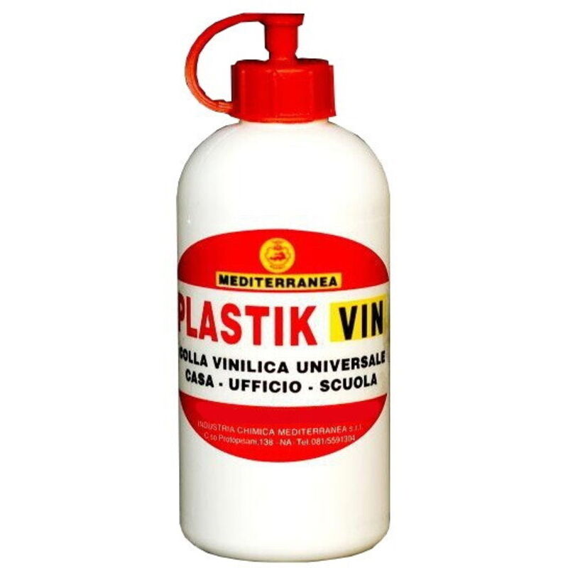 foto del prodotto colla vinilica plastik 250gr tipo vinavil legno carta cartone sughero