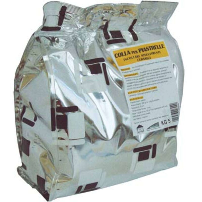 foto del prodotto collante maioliche polvere briko line bianco kg 5