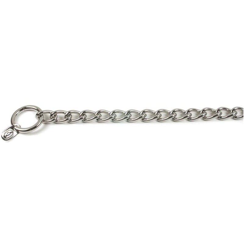 immagine 0 del prodotto collare a strozzo in acciaio inox a maglia corta per cani 50 cm