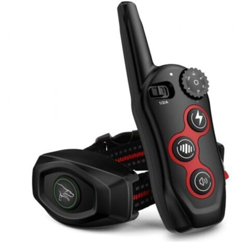 foto del prodotto collare antiabbaio 2 in 1 con telecomando collare impermeabile e antiurto, 3 modalit di addestramento, segnale acustico, vibrazione, portata di