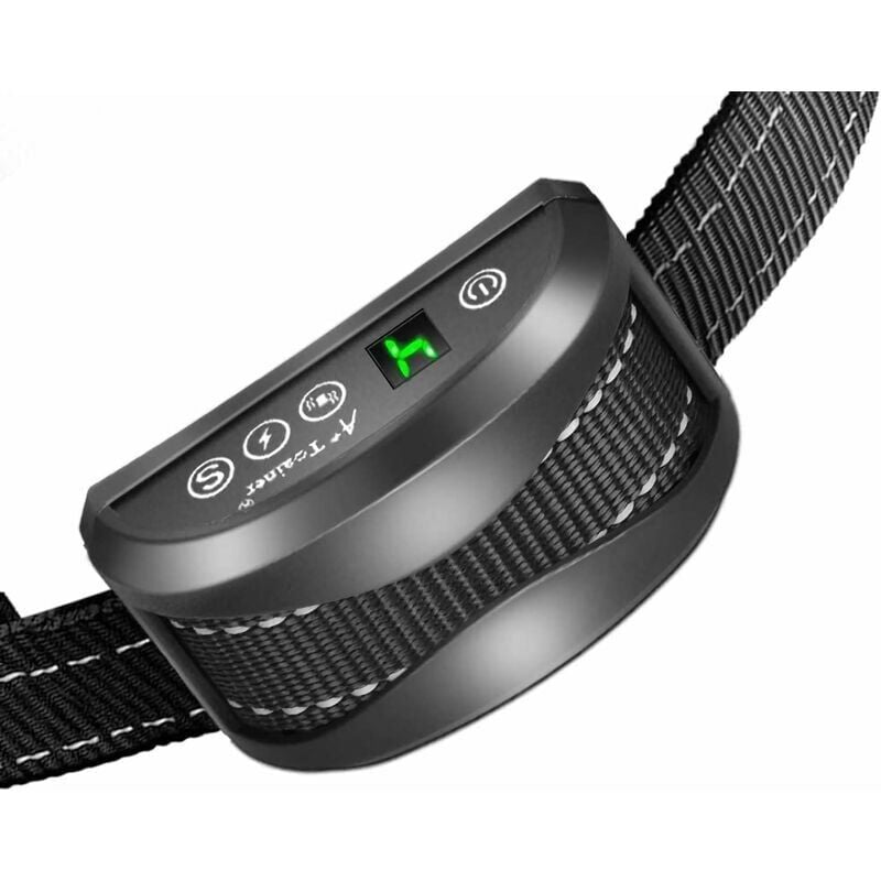 foto del prodotto collare antiabbaio per cani 3 modalit scossa elettrica vibrazione sensibilit aiuto per l addestramento innocuo automatico ip65 batteria