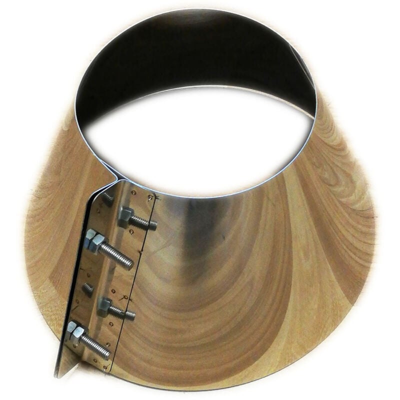 foto del prodotto collare conico da 100mm scossalina in acciaio inox spessore 5 decimi aisi 304
