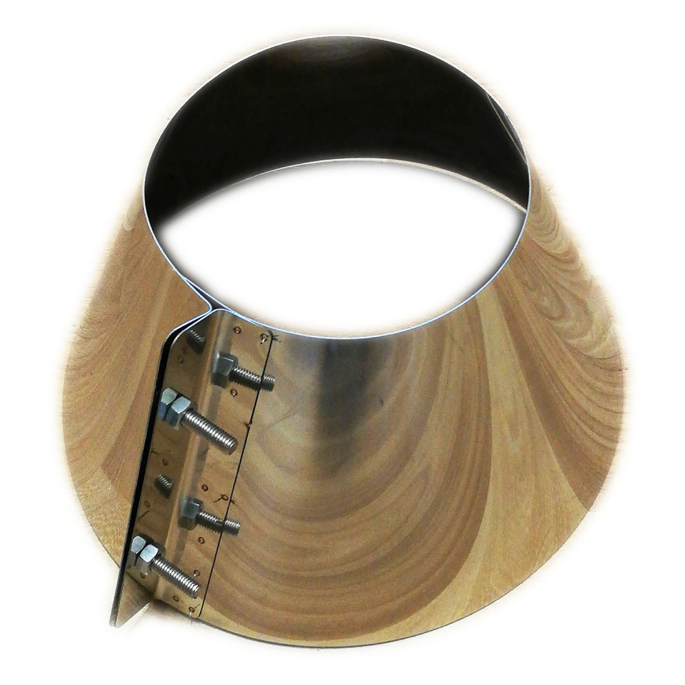 foto del prodotto collare conico da 250mm scossalina in acciaio inox spessore 5 decimi aisi 304
