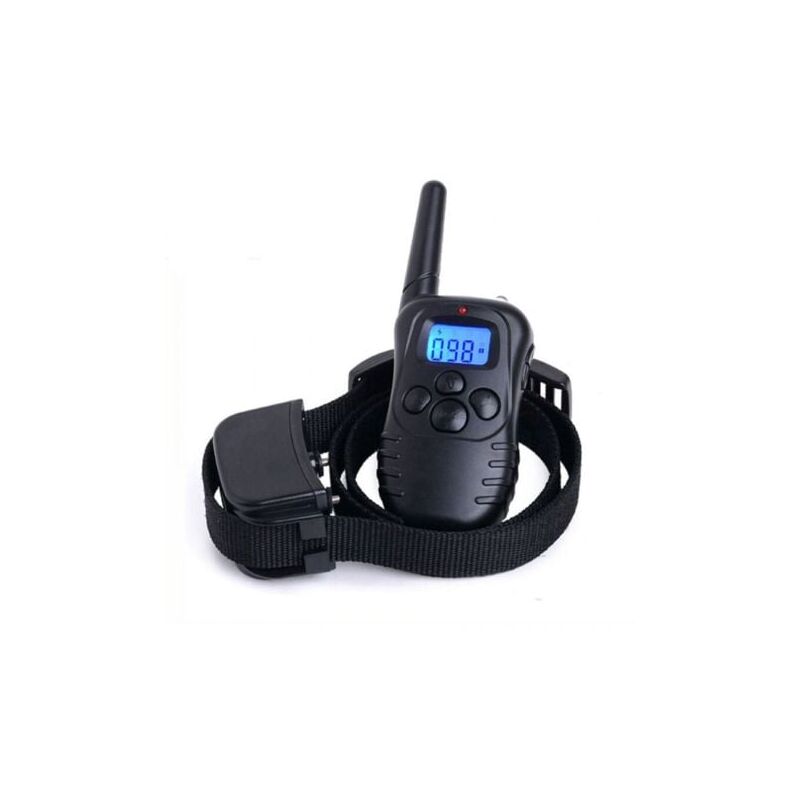 foto del prodotto collare di addestramento elettrico ricaricabile, impermeabile, telecomando wireless, portata 300 metri, adatto per l addestramento dei cani