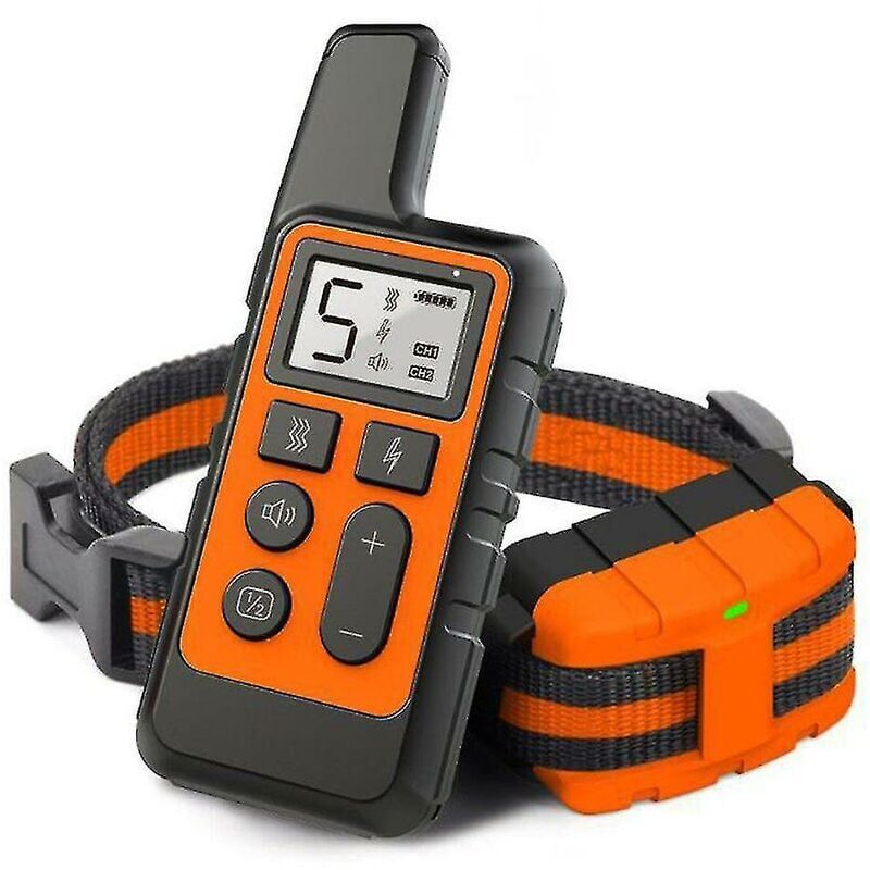 foto del prodotto collare di addestramento per cani impermeabile pet 500m con telecomando ricaricabile