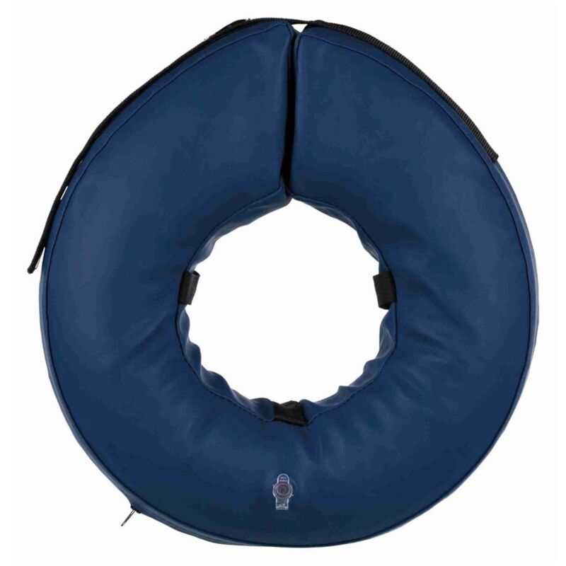 foto del prodotto collare di protezione gonfiabile blu l xl