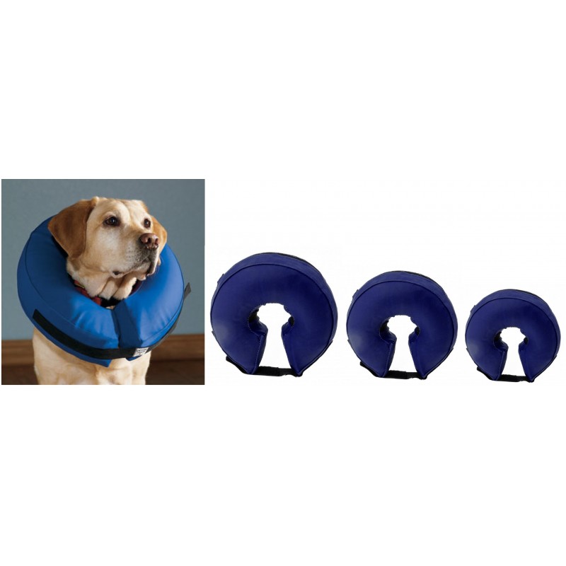 foto del prodotto collare elisabettiano gonfiabile leopet - s 15-25 cm - 1 ordine scegli tra bzr5 / bzr20 + 200 pt fedeltà