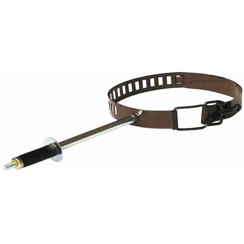 foto del prodotto collare fascetta regolabile per tubi stufe a pellet bianco 8 15x10 cm
