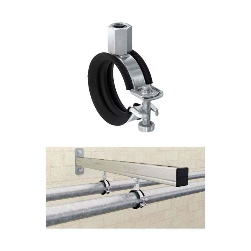 foto del prodotto collare fgrs universal m8 10 31-37 collari con guarnizione anti-rumore in gomma e chiusura rapida con 1 vite 00562353