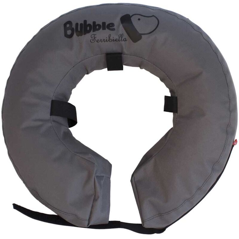 foto del prodotto collare gonfiabile per riabilitazione con chiusura a strappo modello bubble collar per cani xs