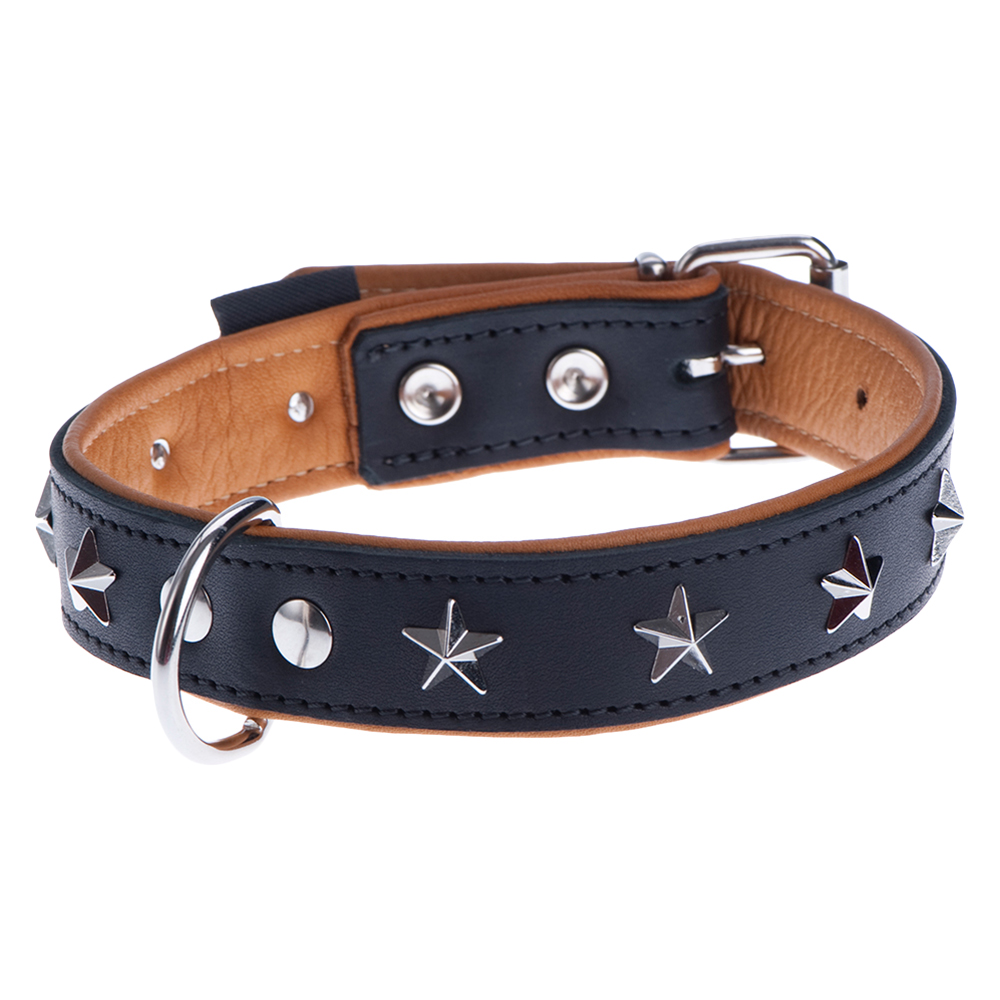 foto del prodotto collare heim stars, nero beige tg. 50 circonferenza 38 46 cm