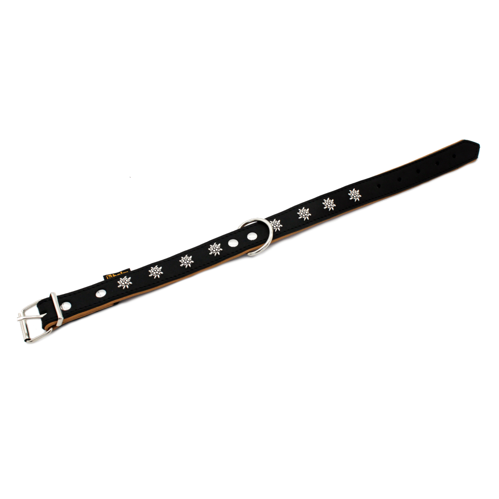 foto del prodotto collare heim stella alpina, nero beige circonferenza 36 44 cm x h 25 mm