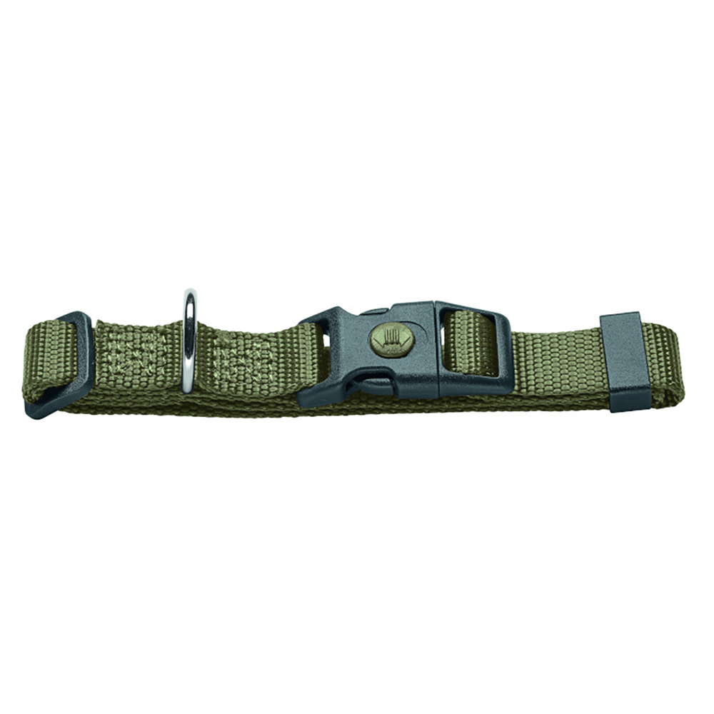 foto del prodotto collare hunter london, verde oliva vario basic tg.m circonferenza 30 46 cm x h 1,5 cm