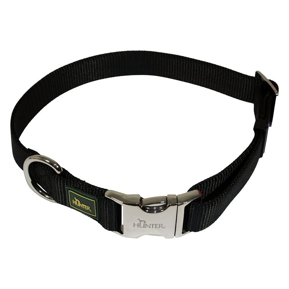 foto del prodotto collare hunter vario basic alu strong black tg. l circonferenza 45 65 cm