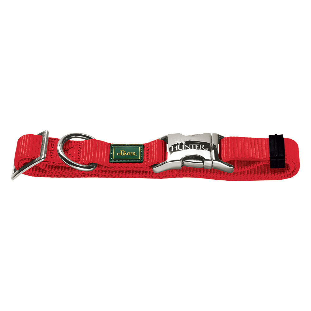 foto del prodotto collare hunter vario basic alu strong red tg. xl circonferenza 45 65 cm x h 2,5 cm