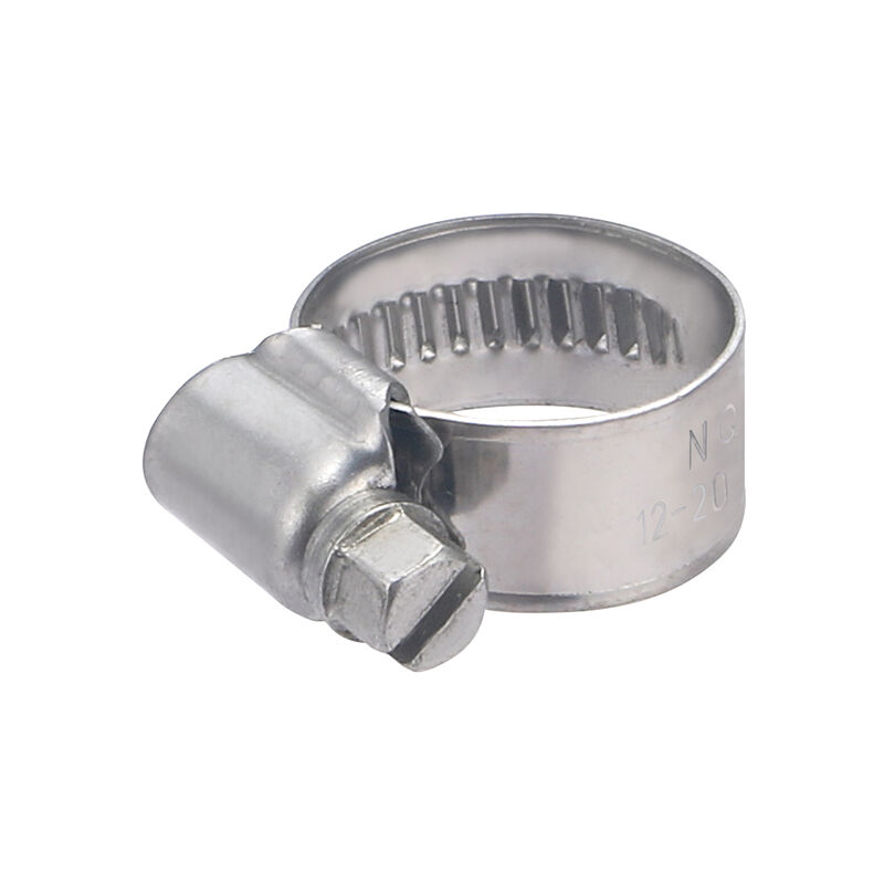 foto del prodotto collare in acciaio, larghezza 12 mm, serraggio diametro 12 20 mm 2 pezzi aroz