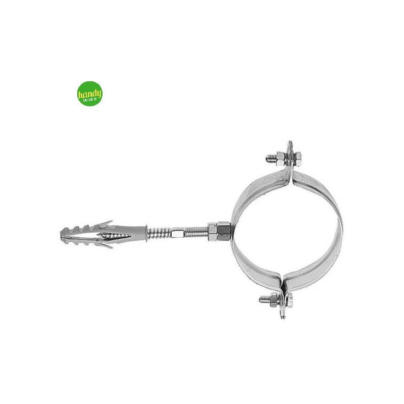 foto del prodotto collare in acciaio zincato ambra water per tubi in pvc e pluviali 120 2pz