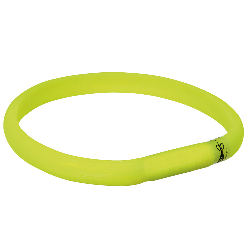 foto del prodotto collare luminoso trixie usb verde tg. l xl circonferenza 70 cm