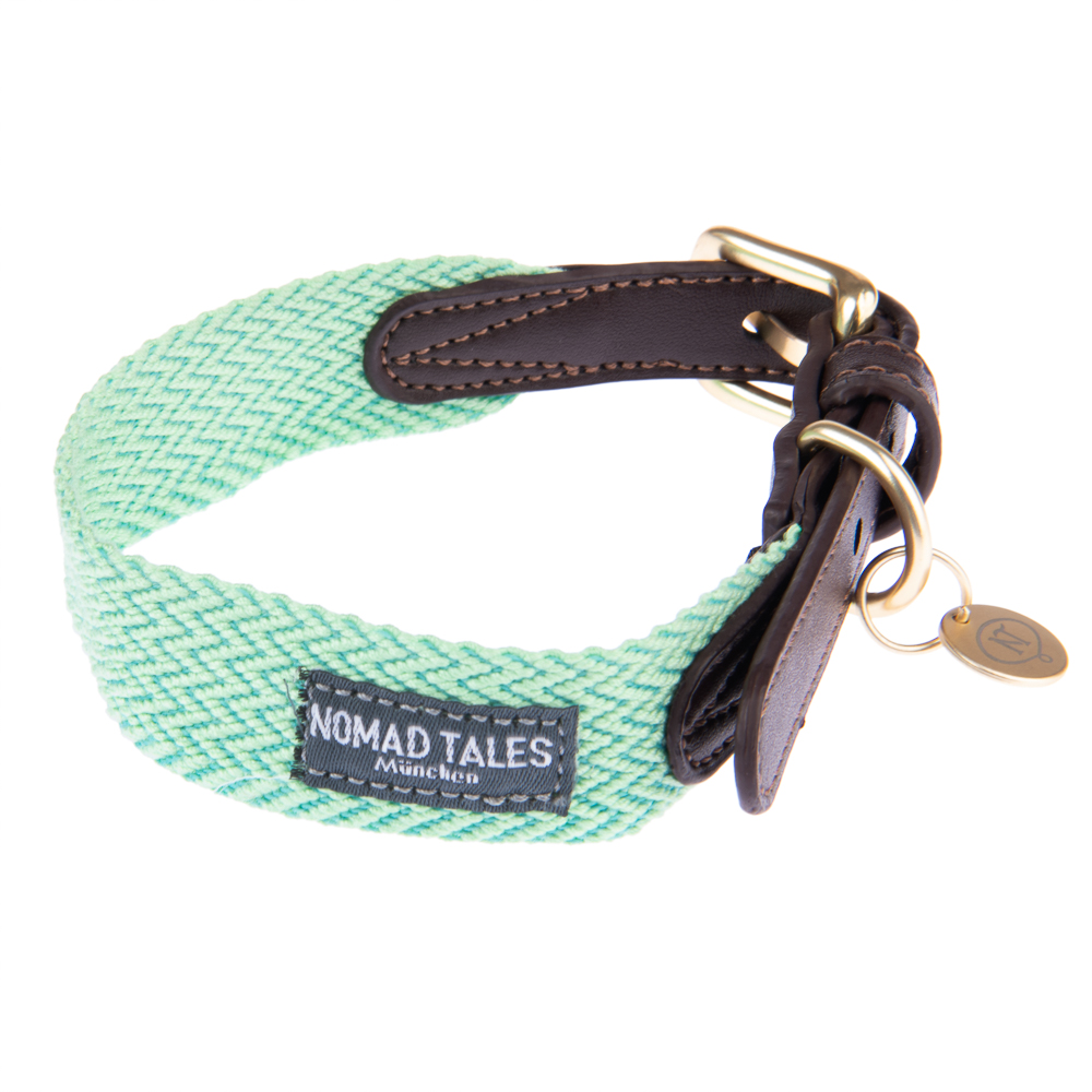 foto del prodotto collare nomad tales bloom, menta tg. l circonferenza 46 52 cm x h 38 mm