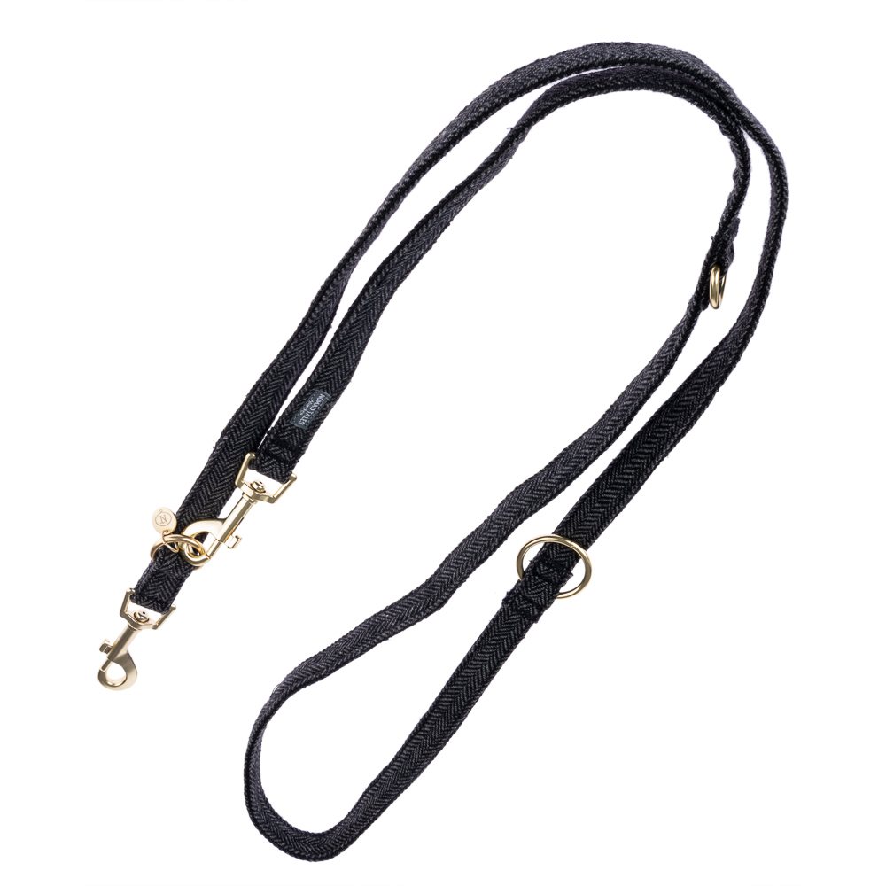 foto del prodotto collare nomad tales calma, ebano guinzaglio compatibile l 200 cm x h 20 mm