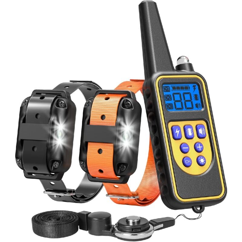 foto del prodotto collare per addestramento cani, collare antiurto per cani con telecomando per cani di piccola, media e grande taglia, collare elettronico