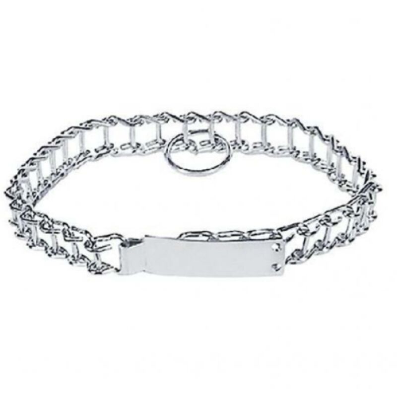 foto del prodotto collare per cane a scaletta 50 cm tipo medio in acciaio nichelato collari