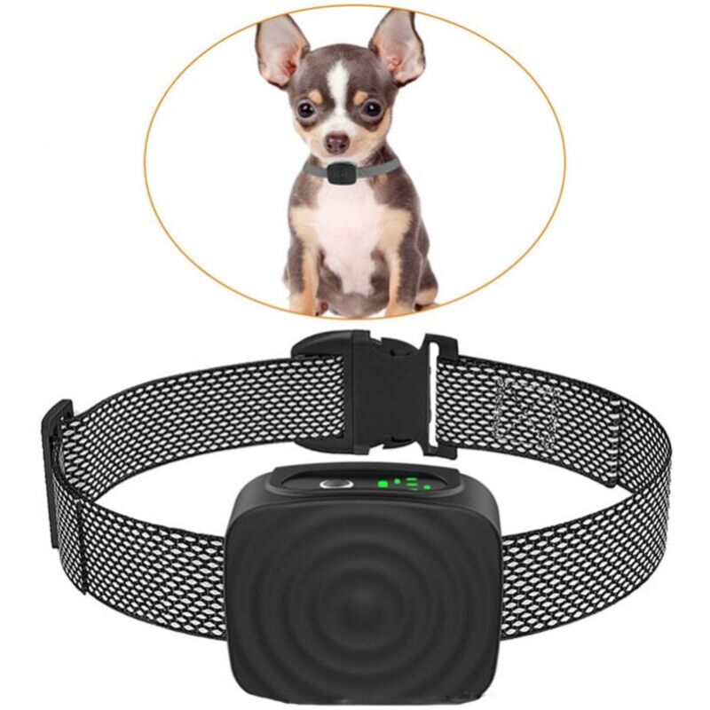 foto del prodotto collare per cani di piccola media taglia, 5 15 libbre, senza scossa, ricaricabile, collare antiabbaio con sensibilit e resistenza regolabili,