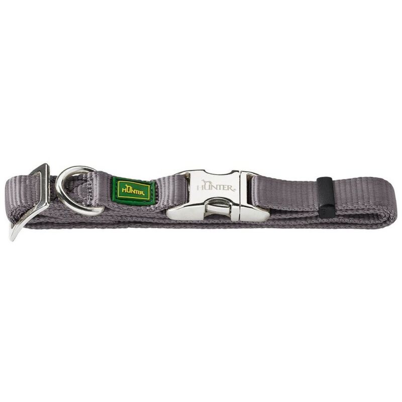 foto del prodotto collare per cani hunter alu strong grigio taglia s 30 45 cm 
