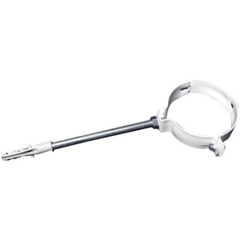foto del prodotto collare per fissaggio di tubi fumo verniciato bianco diam. 80