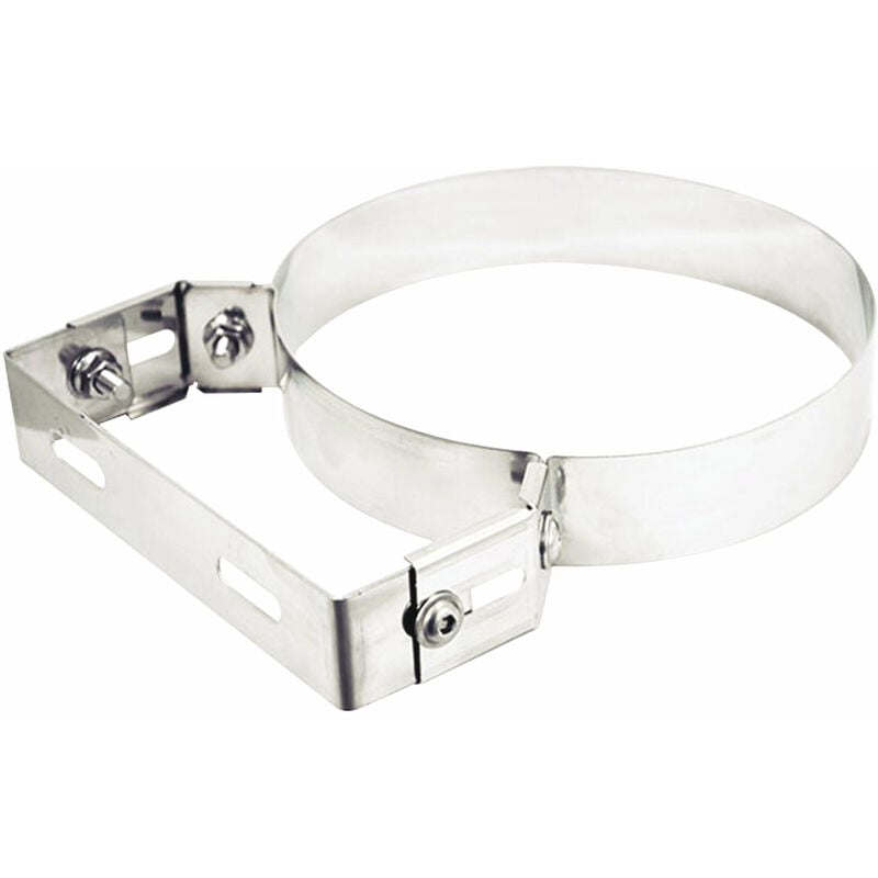 foto del prodotto collare per fissaggio tubi regolabile in acciaio inox 25cm