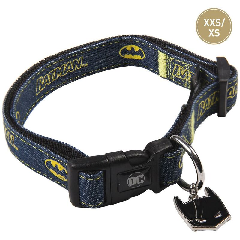 foto del prodotto collare per gatti e cani batman taglia xxs xs multicolor
