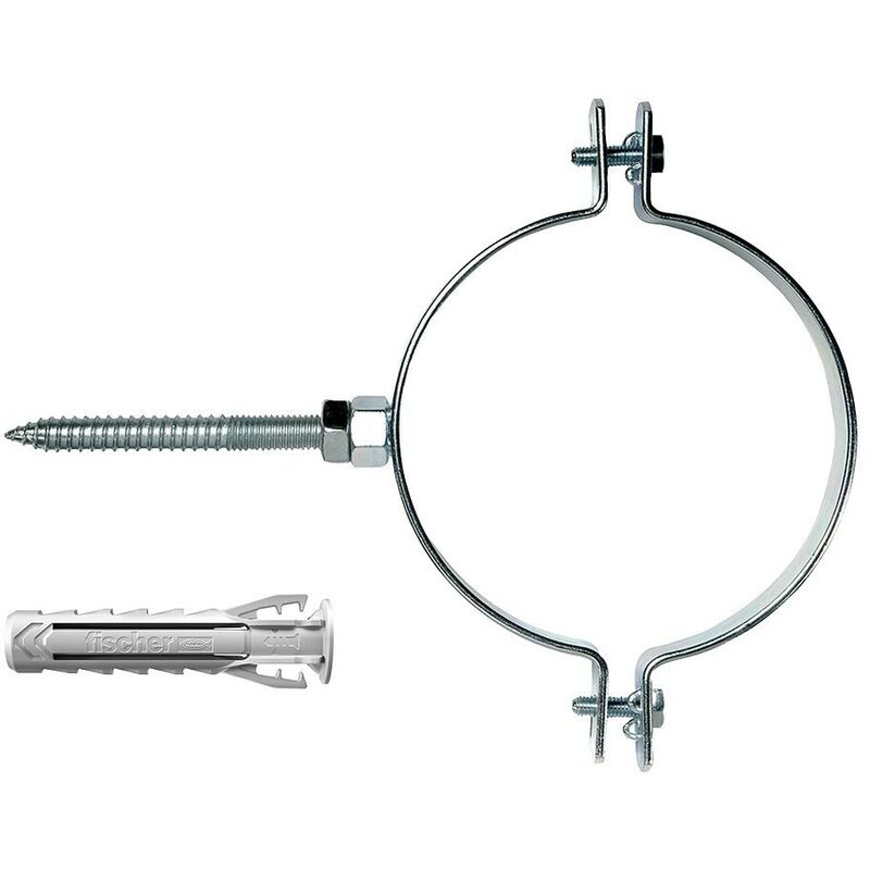 foto del prodotto collare per tubi cpe sl 110 v con viti e tassello 110 113mm fischer 00570195