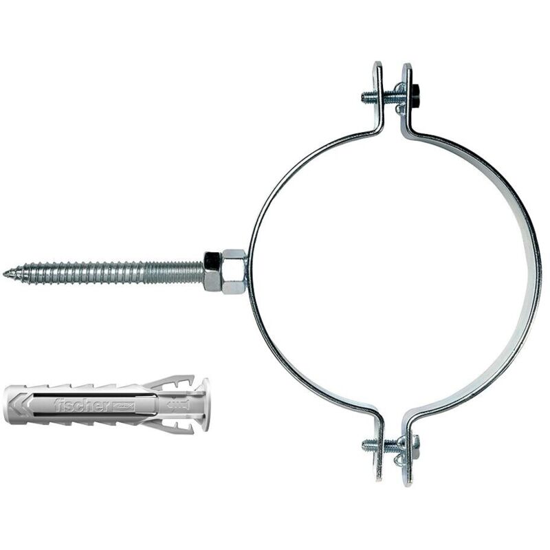 foto del prodotto collare per tubi cpe sl 125 v con viti e tassello 125 128mm fischer 00570196