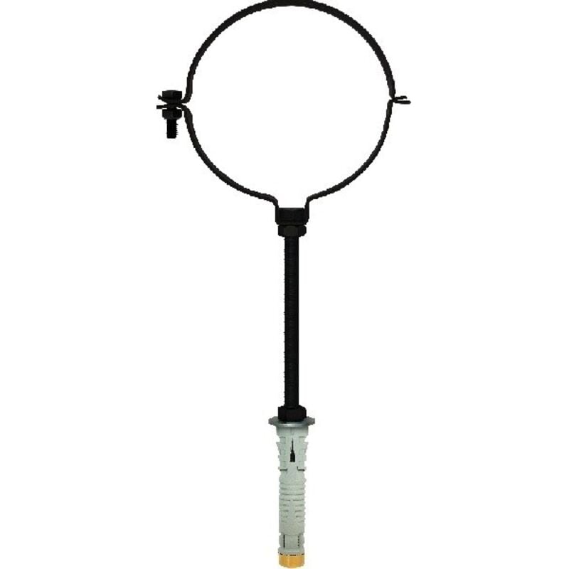 foto del prodotto collare reggi tubo regolabile per canna fumaria presa a staffa da muro per stufa a pellet 80 mm