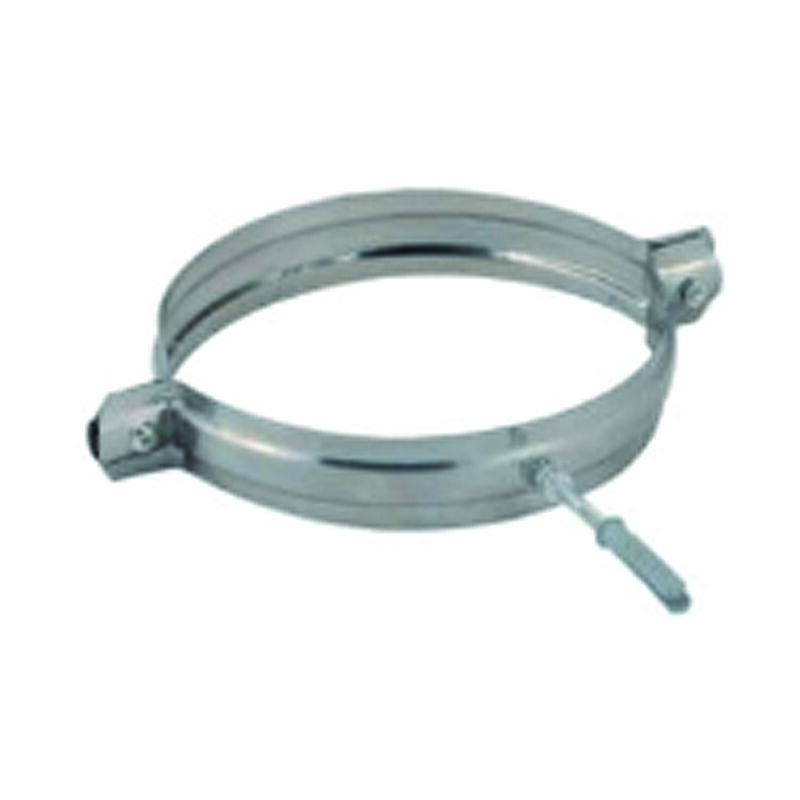 foto del prodotto collare reggitubo in acciaio inox aisi 304 monoparete spessore mm.0,5 mm.300