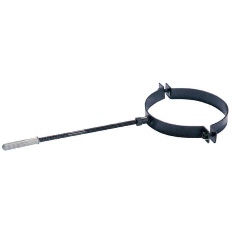 foto del prodotto collare reggitubo per stufe a pellet plus nero opaco cm.8