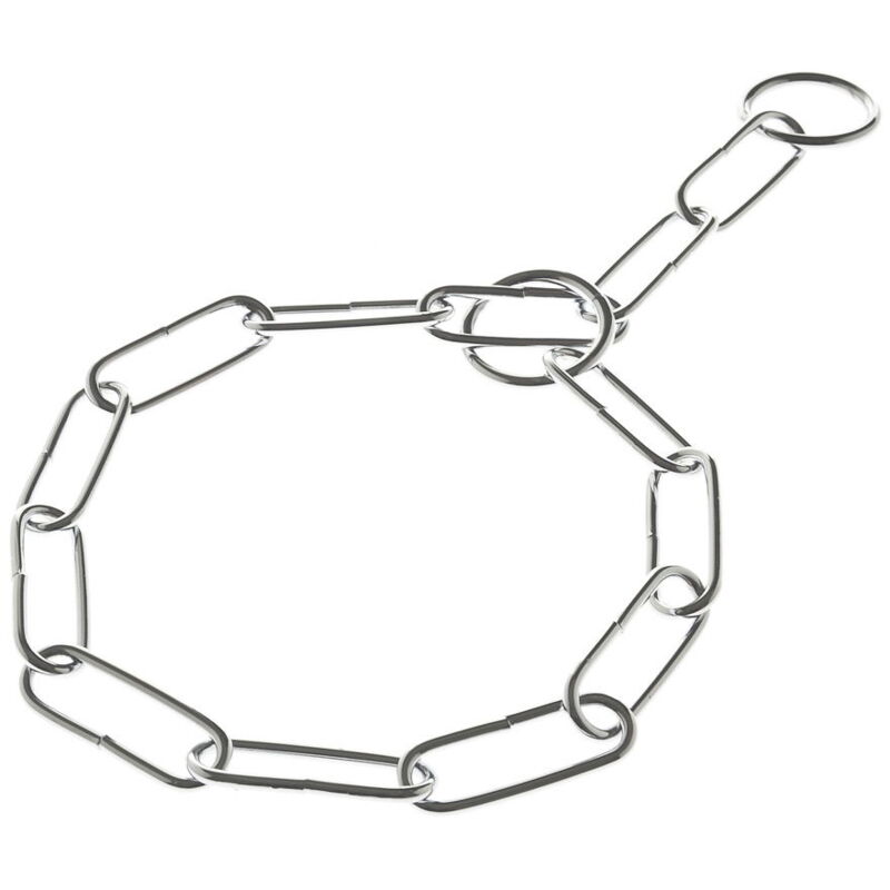foto del prodotto collare strangolo salvapelo in acciaio inox per cani 3 mm x 55 cm