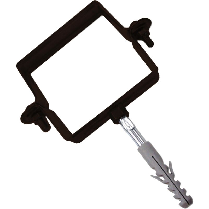 foto del prodotto collare testa di moro 100mm quadro per tubi pluviali fischer completo