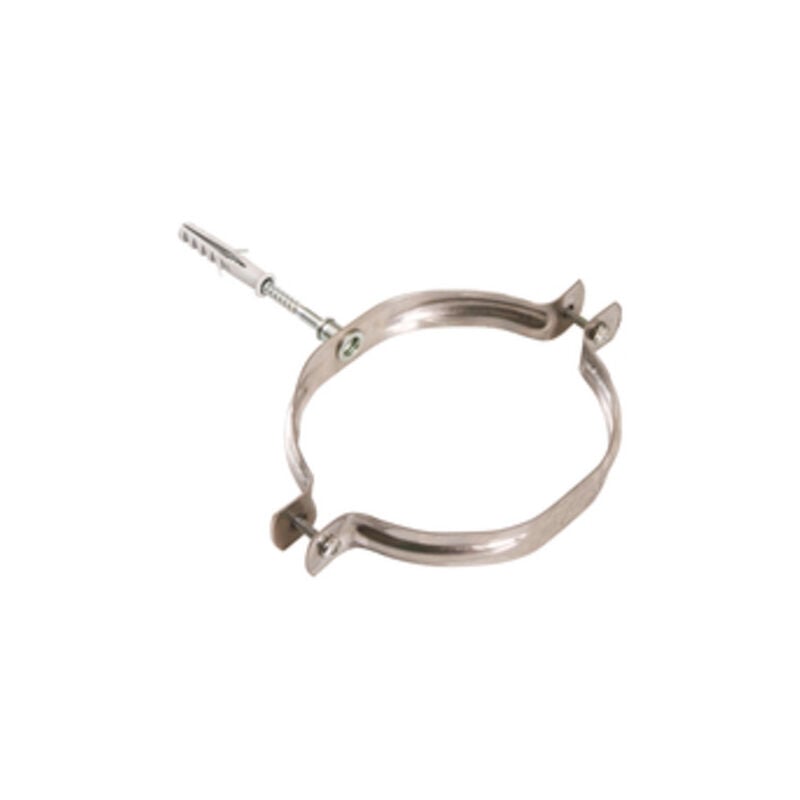foto del prodotto collari inox con tassello x tubi stufa cm.13. prezzo per 1 pezzo.