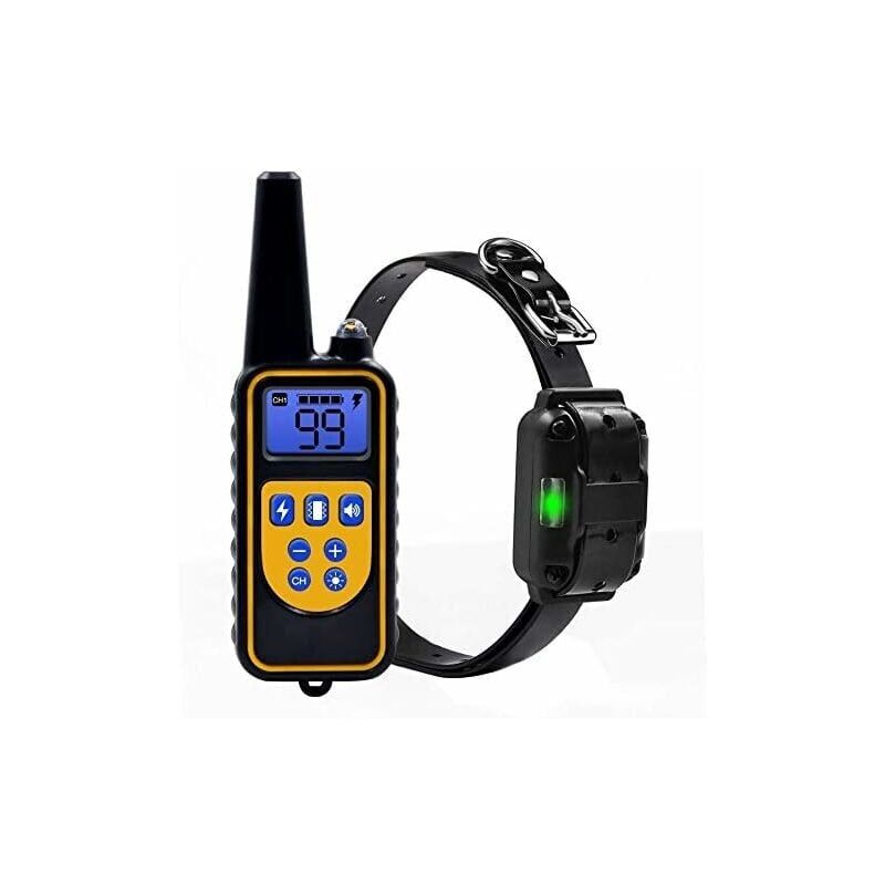 foto del prodotto collari per addestramento cani 800 metri collare antiabbaio con telecomando ricaricabile e ipx7 completamente impermeabile