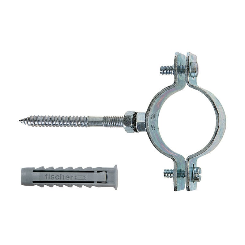 foto del prodotto collari pesanti in acciaio con vite e tasselli cps pz. 2 x 3 8 