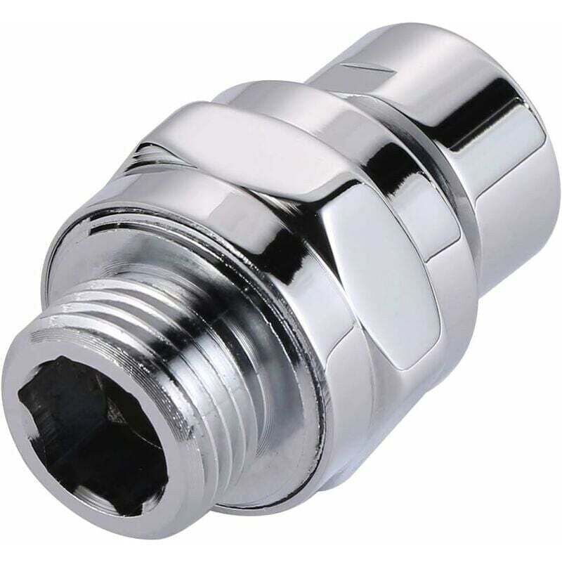 foto del prodotto collegamento al braccio doccia, connettore doccia, adattatore girevole ad angolo regolabile, testa del braccio doccia, giunto sferico g1 2 in ottone