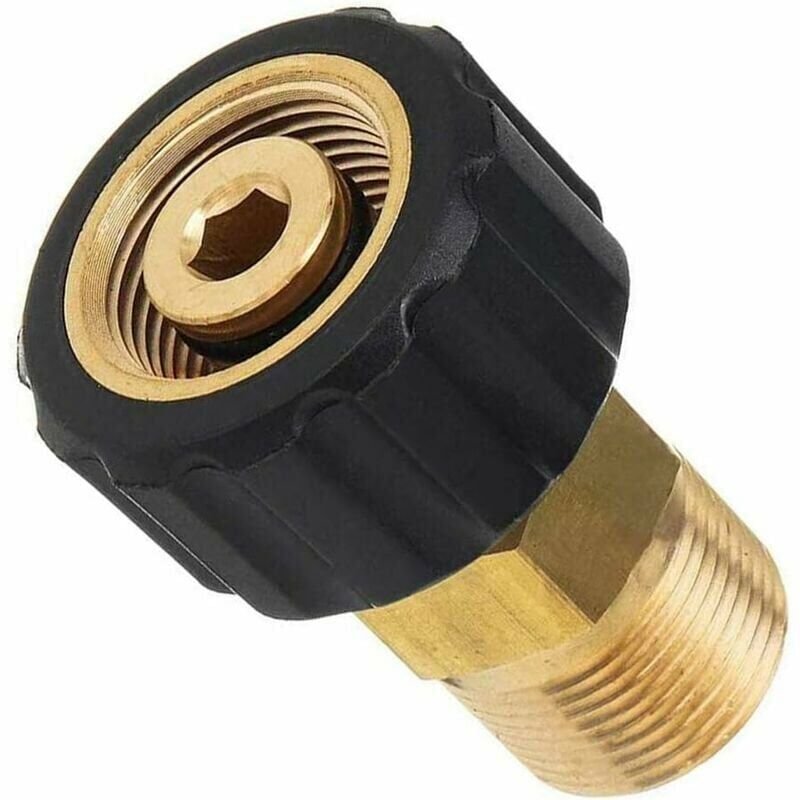 foto del prodotto collegamento dell idropulitrice, filettatura femmina m22 x 15 mm a filettatura maschio m22 x 14 mm collegamento rapido delle parti dell adattatore