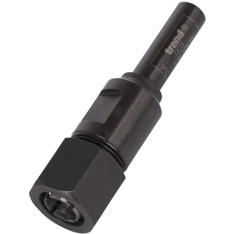 foto del prodotto collet estensione gambo da 8 mm pinza da 8 mm, per l uso in tavoli da router dove disponibile una lunghezza del gambo di frese per router limitata,