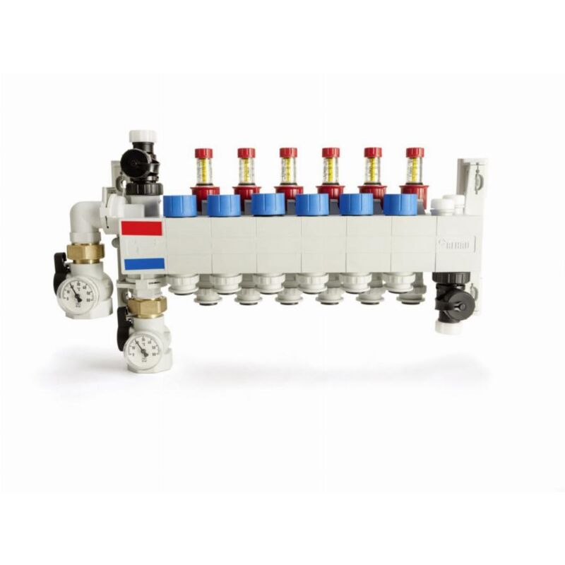 foto del prodotto collettore di distribuzione compatto rehau 9 circuiti - 14707701001