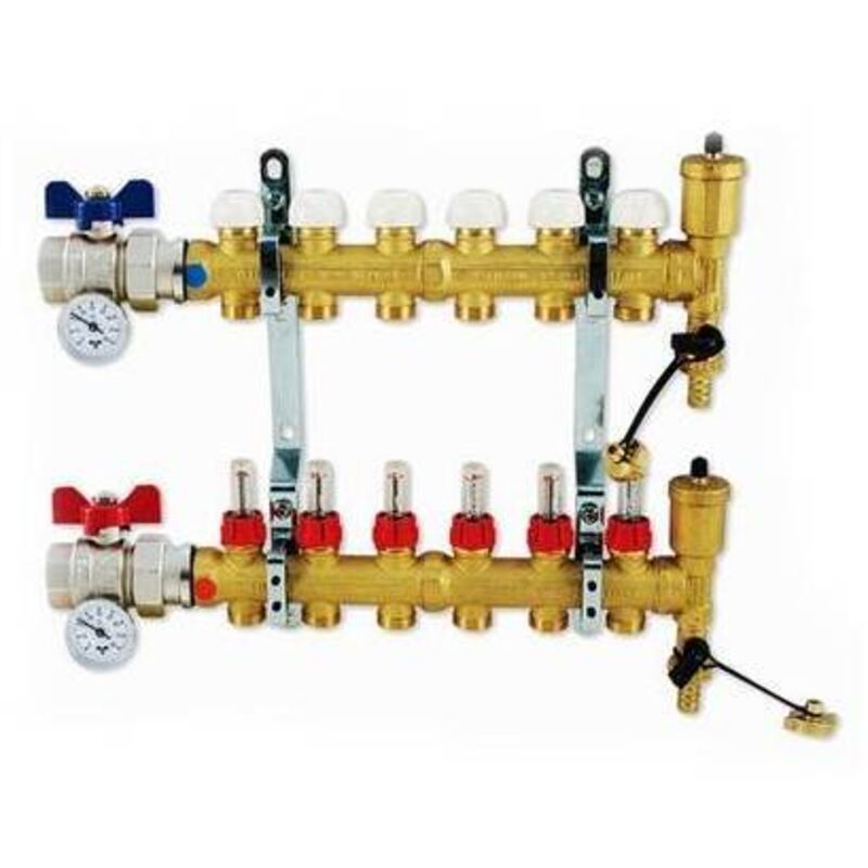 foto del prodotto collettore di distribuzione senza by pass misura 7 vie